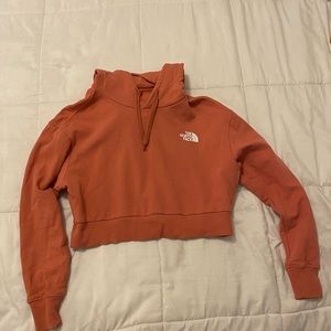 The north face cropped hoodie